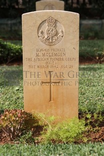 BEIRUT WAR CEMETERY - MOLEMOEN, M